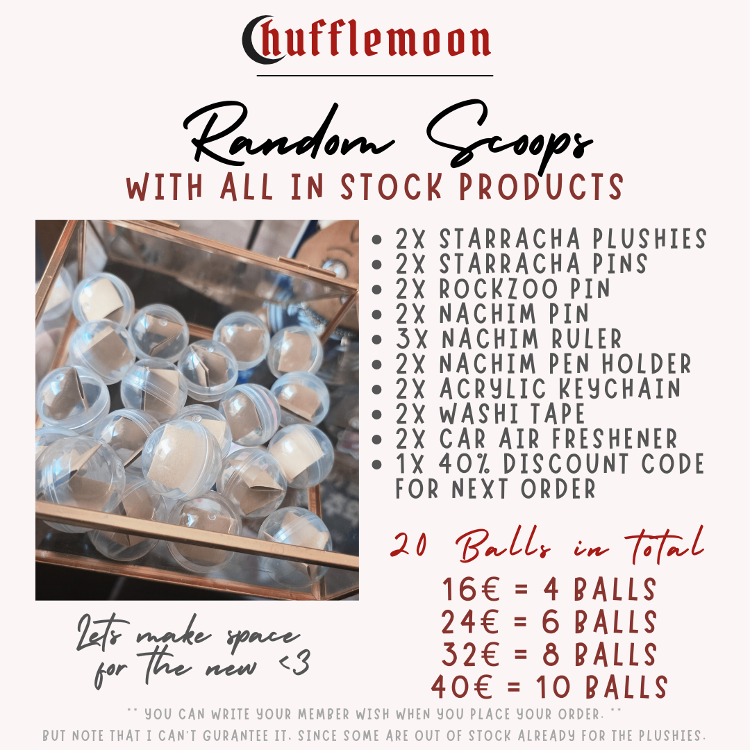 Random Merch Scoops - Hufflemoon