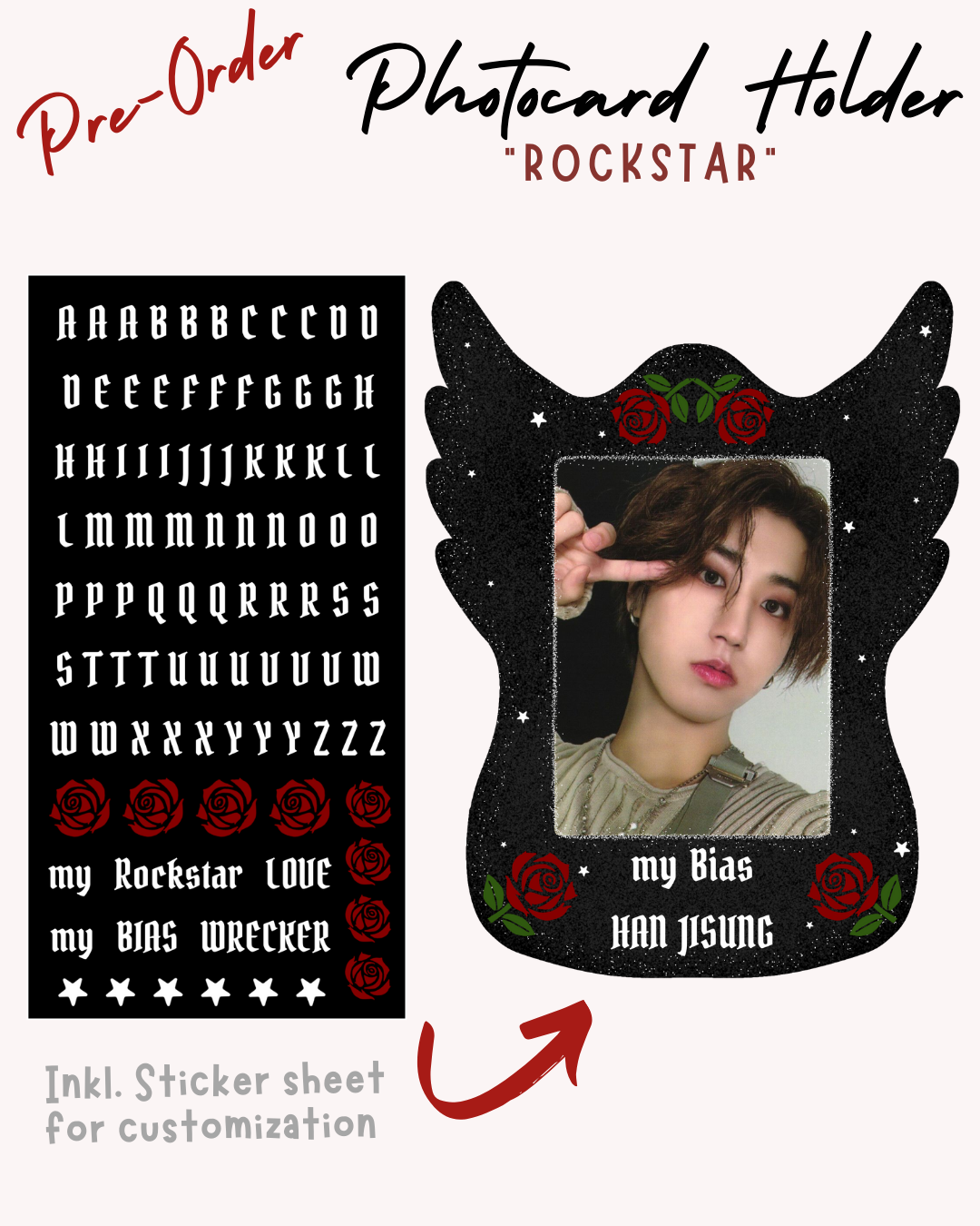 ROCKSTAR Photocard Holder [PRE-ORDER] - Hufflemoon