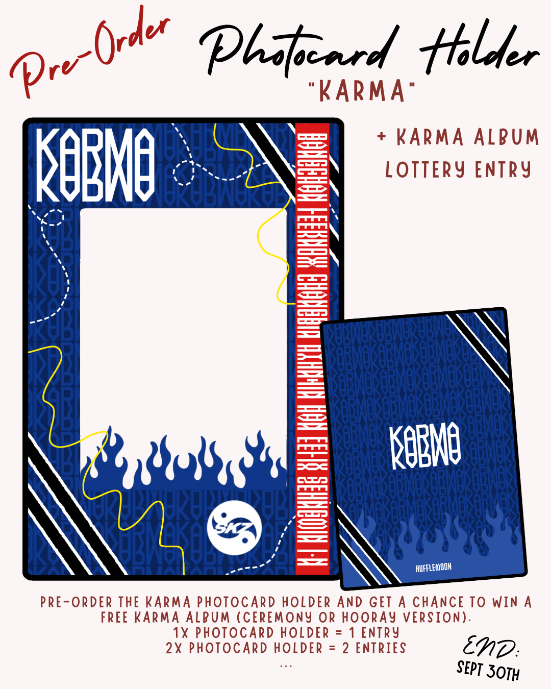 KARMA Photocard Holder + Lottery [PRE-ORDER] - Hufflemoon