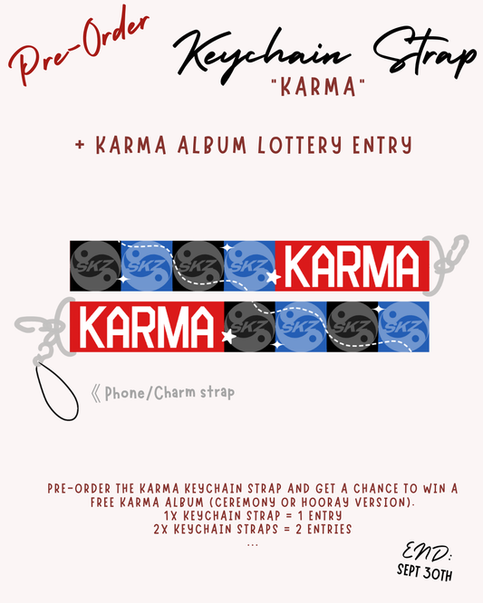 KARMA Keychain Strap + Lottery [PRE-ORDER] - Hufflemoon