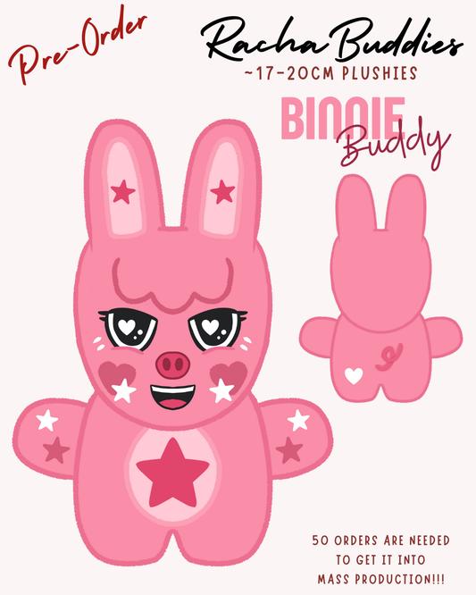 BinnieBuddy [RachaBuddies Plushies] *PRE-ORDER* - Hufflemoon