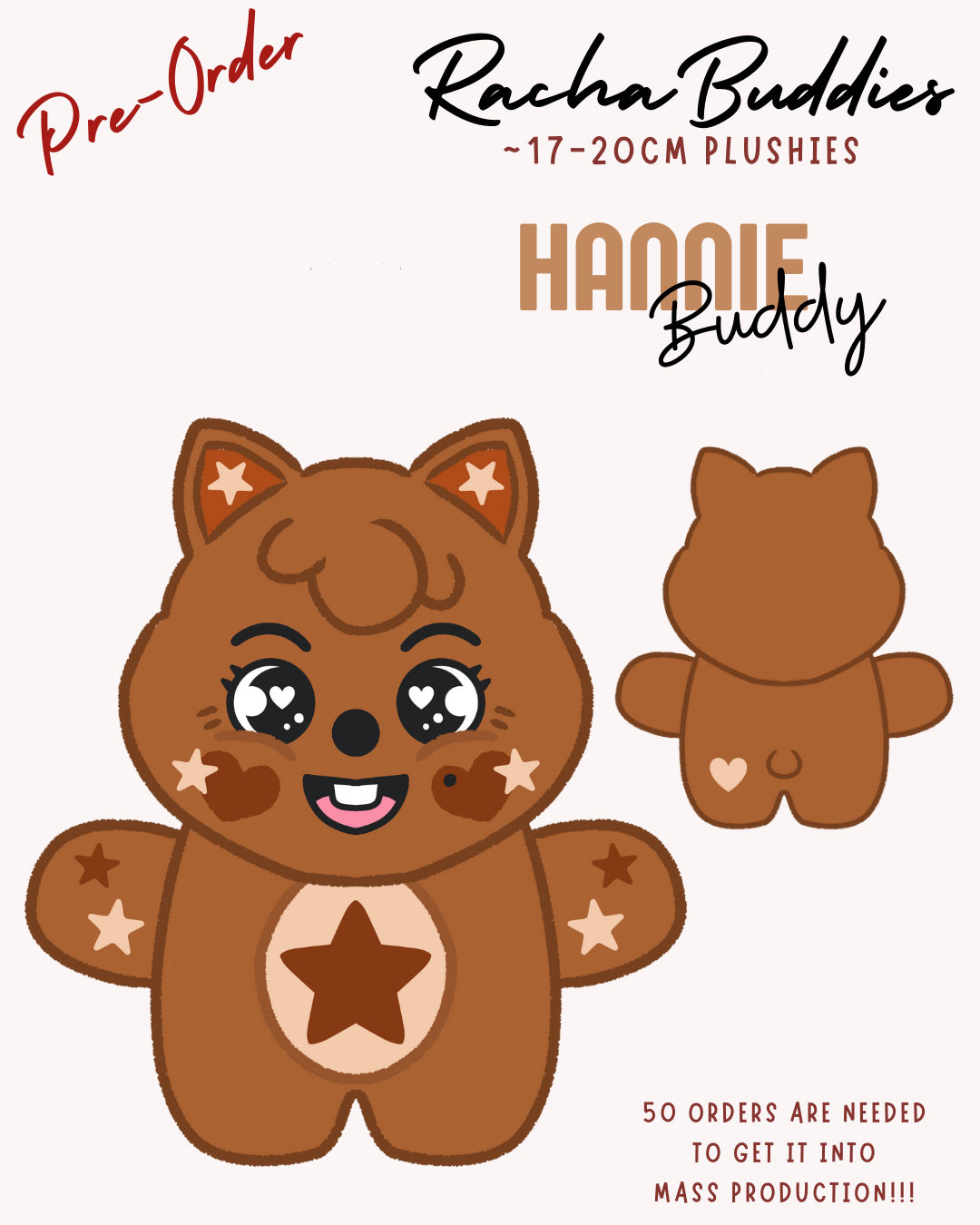 HannieBuddy [RachaBuddies Plushies] *PRE-ORDER* - Hufflemoon